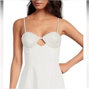NWT Gianni Bini White Embellished Women’s Dress Sz 14